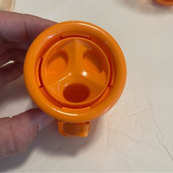 Mini Gumball Dispenser Pumpkin Halloween Fall Thanksgiving SET OF TWO New Orange - Picture 3 of 7